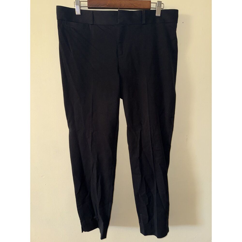 Banana Republic Sloan Skinny Ankle Pants Black Size 10 Stretch Work Trousers